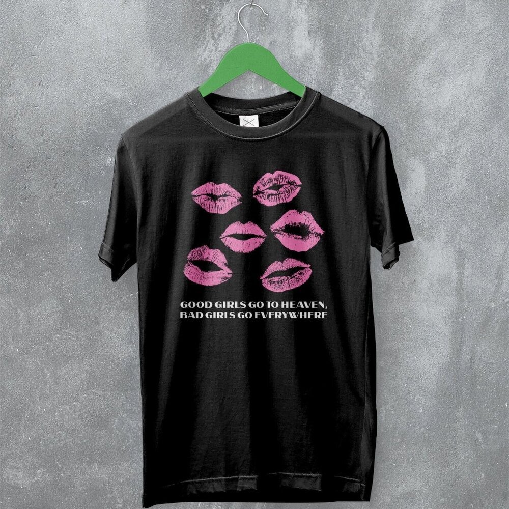 Y2K Good And Bad Girls Cute Girly Trendy Quote Fashion Aesthetic T-Shirt 81